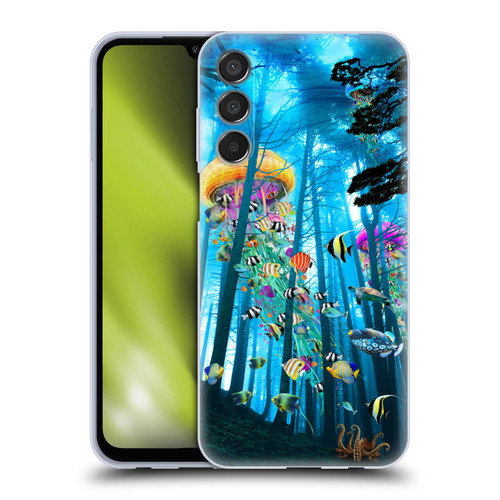 Dave Loblaw Jellyfish Electric Jellyfish In A Mist Soft Gel Case for Samsung Galaxy M15/F15 5G