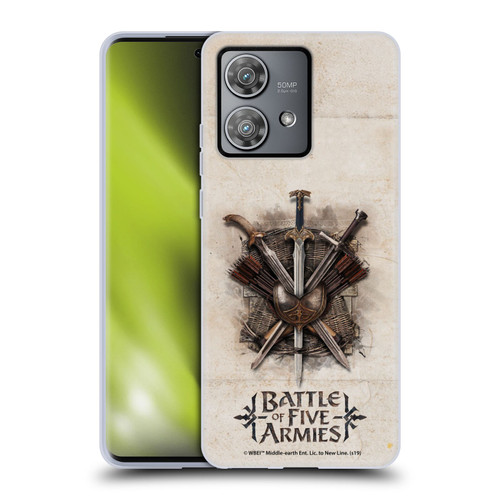 The Hobbit The Battle of the Five Armies Graphics Battle Swords Soft Gel Case for Motorola Edge 40 Neo 5G