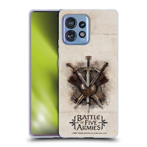The Hobbit The Battle of the Five Armies Graphics Battle Swords Soft Gel Case for Motorola Moto Edge 40 Pro
