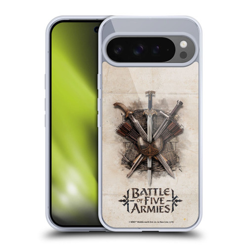 The Hobbit The Battle of the Five Armies Graphics Battle Swords Soft Gel Case for Google Pixel 9 Pro XL