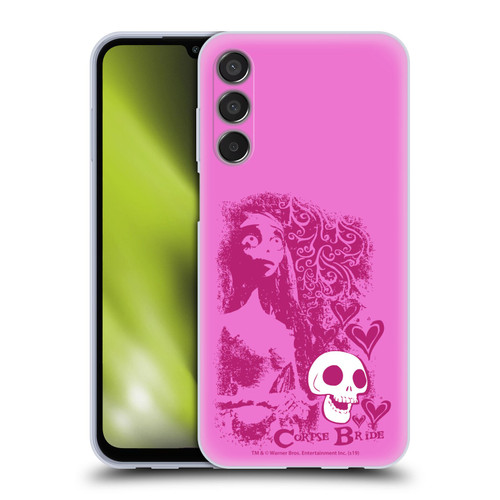 Corpse Bride Key Art Pink Distressed Look Soft Gel Case for Samsung Galaxy M15/F15 5G