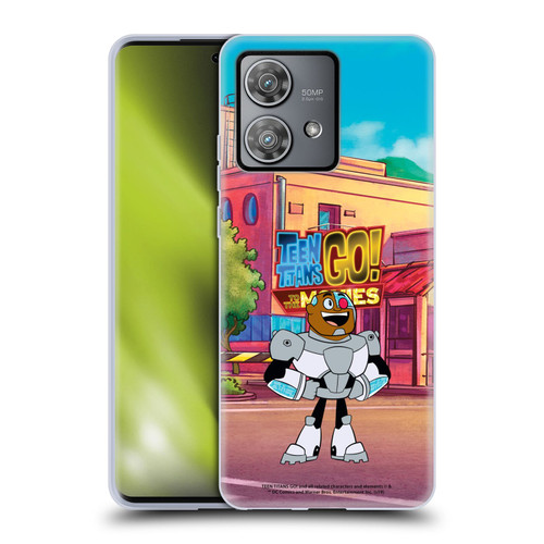 Teen Titans Go! To The Movies Character Art Cyborg Soft Gel Case for Motorola Edge 40 Neo 5G