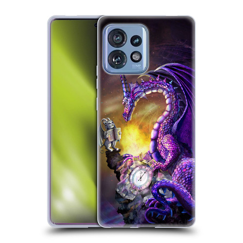 Rose Khan Dragons Purple Time Soft Gel Case for Motorola Moto Edge 40 Pro