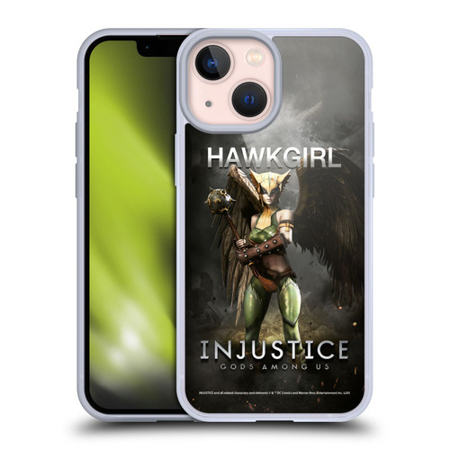 Injustice Gods Among Us Characters Hawkgirl Soft Gel Case for Apple iPhone 13 Mini