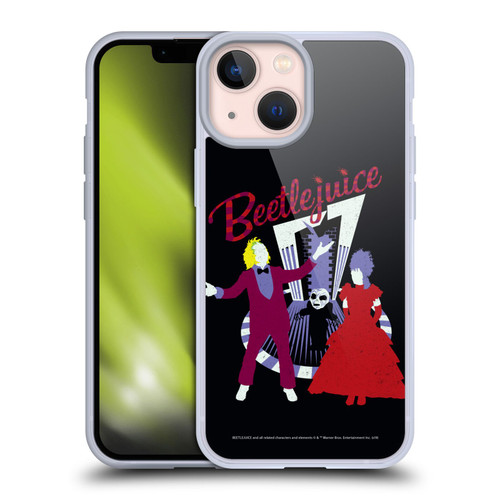 Beetlejuice Graphics Betelgeuse And Lydia Soft Gel Case for Apple iPhone 13 Mini
