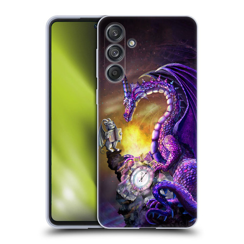 Rose Khan Dragons Purple Time Soft Gel Case for Samsung Galaxy M55 5G
