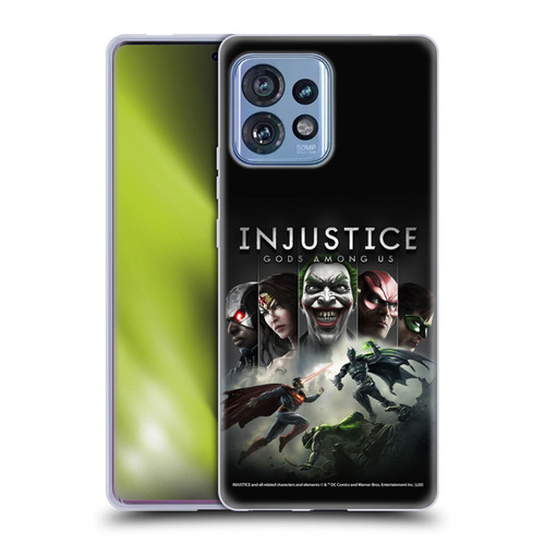 Injustice Gods Among Us Key Art Poster Soft Gel Case for Motorola Moto Edge 40 Pro