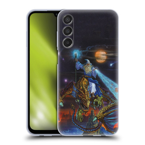 Ed Beard Jr Dragon Friendship Twilight Tempest Soft Gel Case for Samsung Galaxy M15/F15 5G