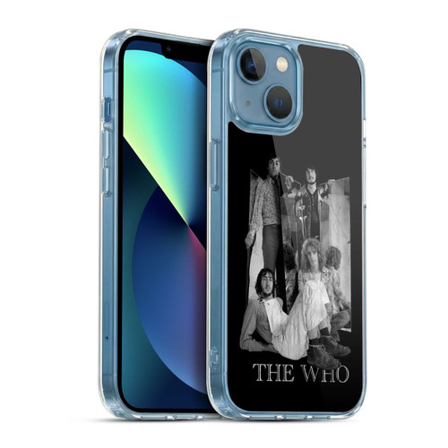 The Who Band Art Mirror Mono Distress Soft Gel Case for Apple iPhone 13 Mini