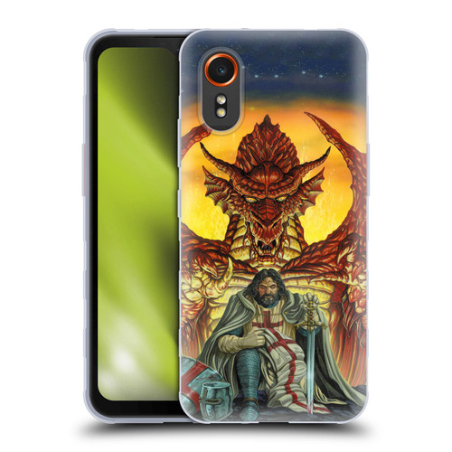 Ed Beard Jr Dragon Friendship Knight Templar Soft Gel Case for Samsung Galaxy Xcover7 5G
