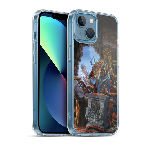 Ed Beard Jr Dragons Ancient Scholar Soft Gel Case for Apple iPhone 13 Mini & MagSafe