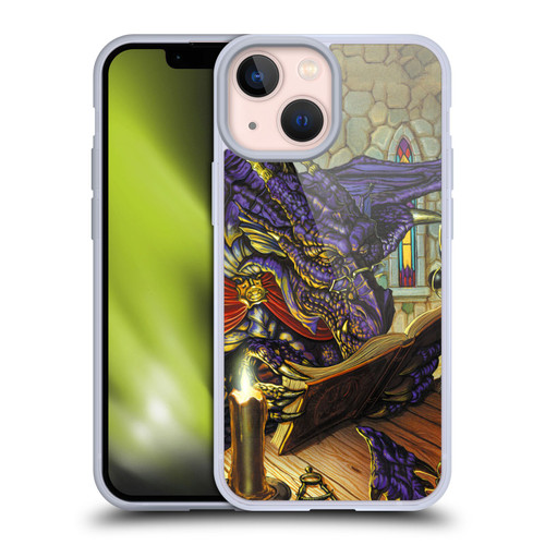 Ed Beard Jr Dragons A Good Book Soft Gel Case for Apple iPhone 13 Mini