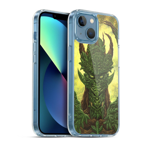 Ed Beard Jr Dragons Green Guardian Greenman Soft Gel Case for Apple iPhone 13 Mini & MagSafe