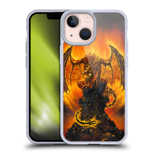 Ed Beard Jr Dragons Harbinger Of Fire Soft Gel Case for Apple iPhone 13 Mini
