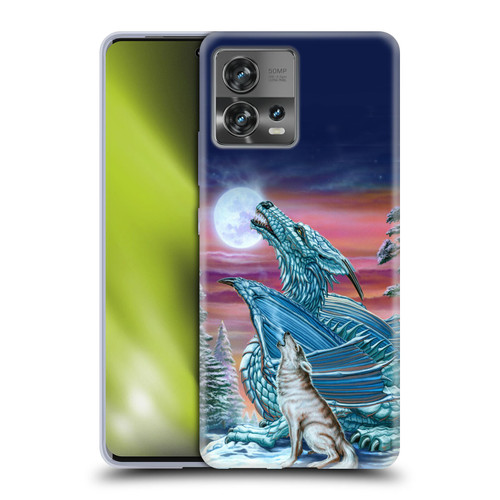 Ed Beard Jr Dragons Moon Song Wolf Moon Soft Gel Case for Motorola Moto Edge 30 Fusion