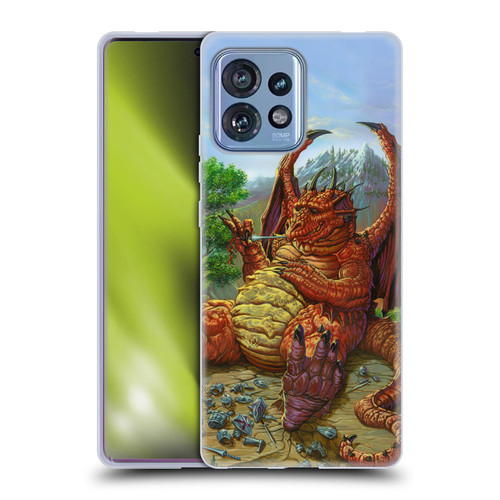 Ed Beard Jr Dragons Lunch With A Toothpick Soft Gel Case for Motorola Moto Edge 40 Pro