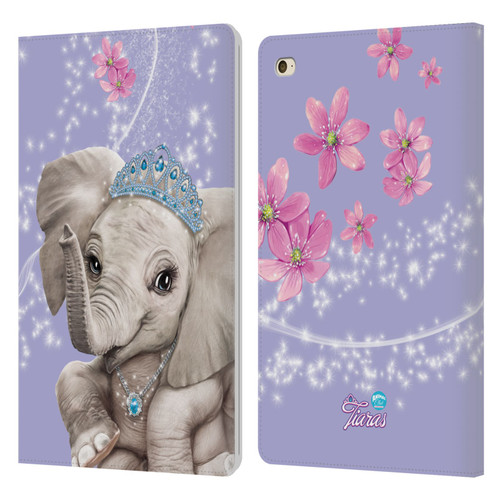 Animal Club International Royal Faces Elephant Leather Book Wallet Case Cover For Apple iPad mini 4