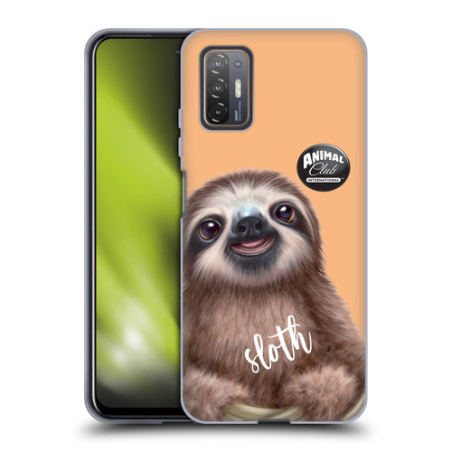 Animal Club International Faces Sloth Soft Gel Case for HTC Desire 21 Pro 5G
