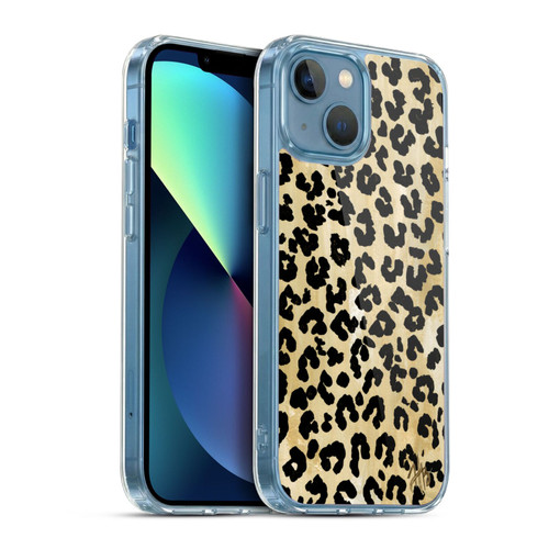 Haley Bush Pattern Painting Leopard Print Soft Gel Case for Apple iPhone 13 Mini & MagSafe