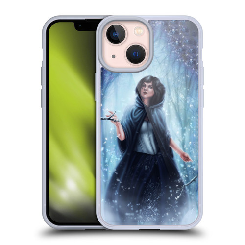 Tiffany "Tito" Toland-Scott Christmas Art Snow White In Snowy Forest Soft Gel Case for Apple iPhone 13 Mini