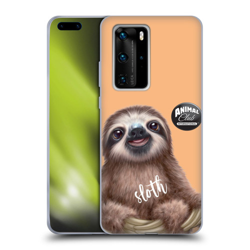Animal Club International Faces Sloth Soft Gel Case for Huawei P40 Pro / P40 Pro Plus 5G
