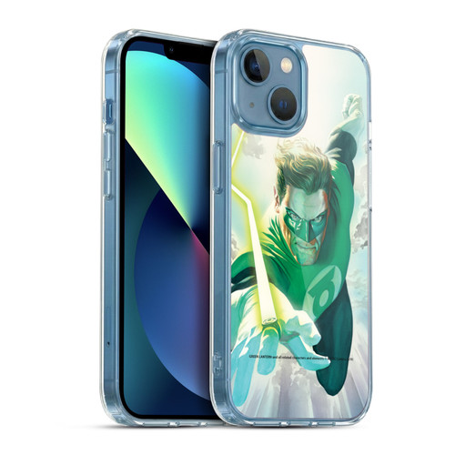 Green Lantern DC Comics Comic Book Covers Flight Soft Gel Case for Apple iPhone 13 Mini & MagSafe