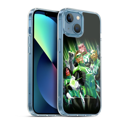 Green Lantern DC Comics Comic Book Covers Group Soft Gel Case for Apple iPhone 13 Mini & MagSafe