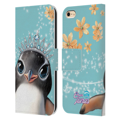 Animal Club International Royal Faces Penguin Leather Book Wallet Case Cover For Apple iPhone 6 / iPhone 6s