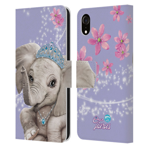 Animal Club International Royal Faces Elephant Leather Book Wallet Case Cover For Apple iPhone XR