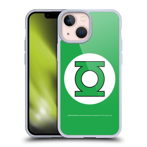Green Lantern DC Comics Logos Classic Soft Gel Case for Apple iPhone 13 Mini