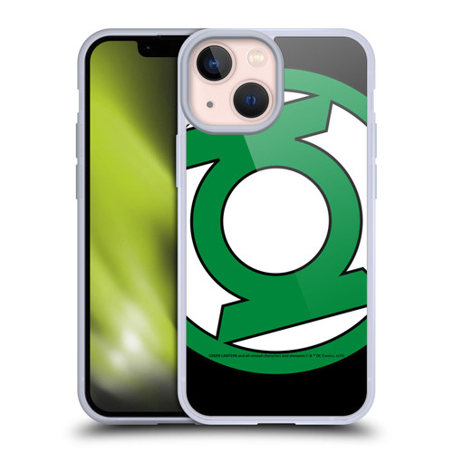 Green Lantern DC Comics Logos Oversized Soft Gel Case for Apple iPhone 13 Mini