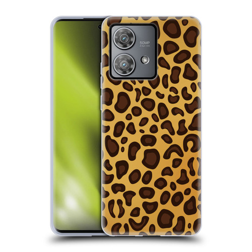 Haroulita Animal Prints Leopard Soft Gel Case for Motorola Edge 40 Neo 5G