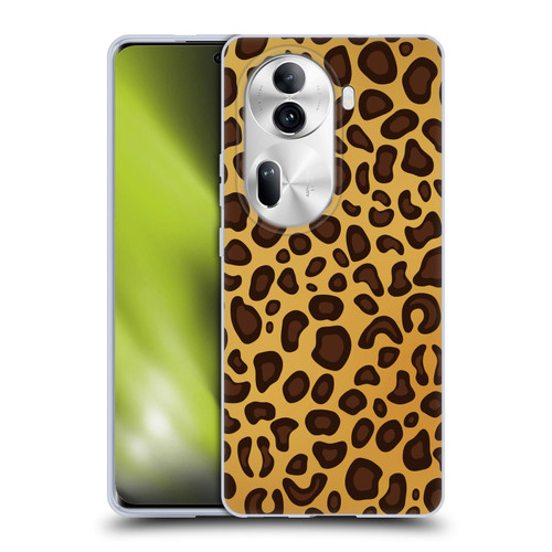 Haroulita Animal Prints Leopard Soft Gel Case for OPPO Reno11 Pro