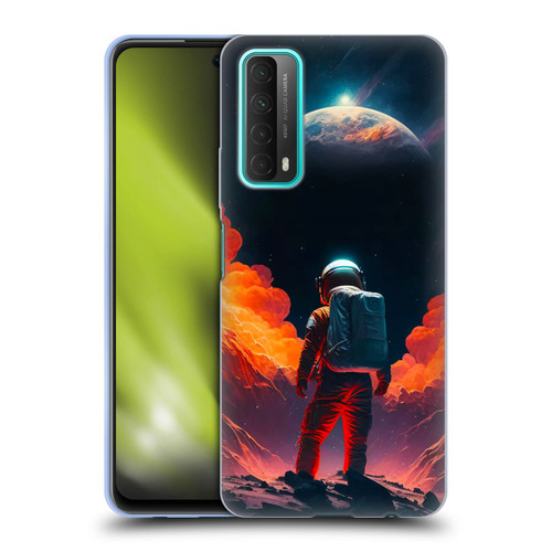 Haroulita Astronaut Galaxy Space Soft Gel Case for Huawei P Smart (2021)