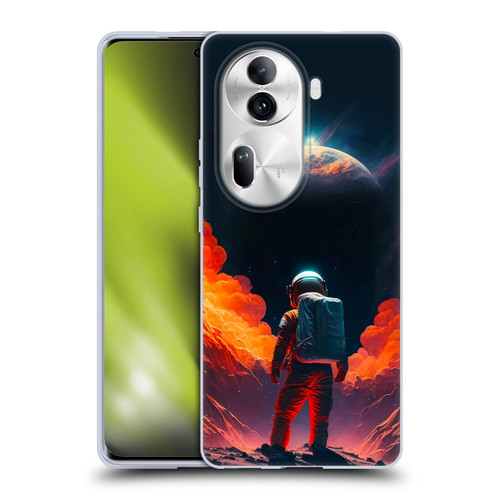 Haroulita Astronaut Galaxy Space Soft Gel Case for OPPO Reno11 Pro