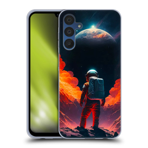 Haroulita Astronaut Galaxy Space Soft Gel Case for Samsung Galaxy A15