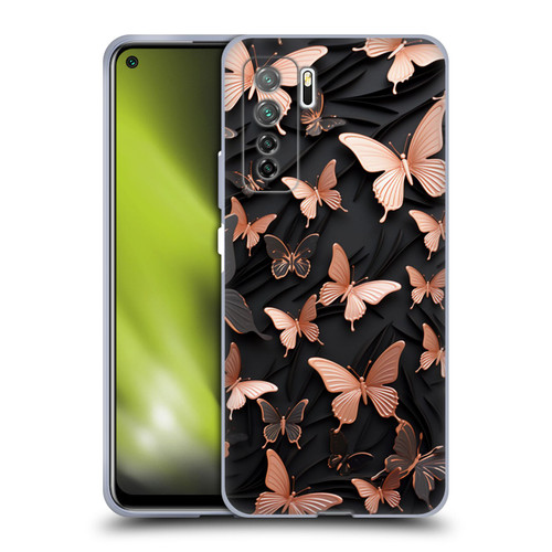 Haroulita Fancy Pattern Butterfly Soft Gel Case for Huawei Nova 7 SE/P40 Lite 5G