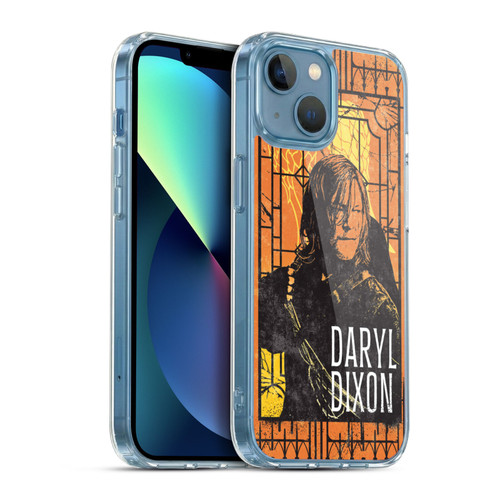 The Walking Dead: Daryl Dixon Graphics Character Art Soft Gel Case for Apple iPhone 13 Mini & MagSafe