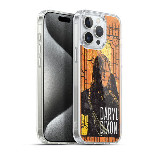 The Walking Dead: Daryl Dixon Graphics Character Art Soft Gel Case for Apple iPhone 15 Pro Max & MagSafe