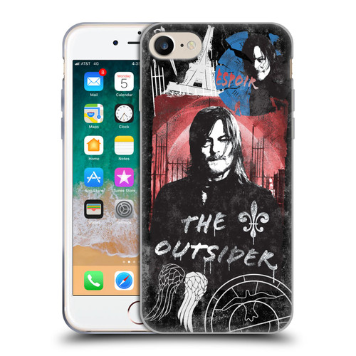 The Walking Dead: Daryl Dixon Graphics The Outsider Soft Gel Case for Apple iPhone 7 / 8 / SE 2020 & 2022