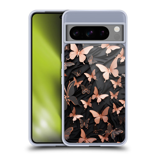Haroulita Fancy Pattern Butterfly Soft Gel Case for Google Pixel 8 Pro