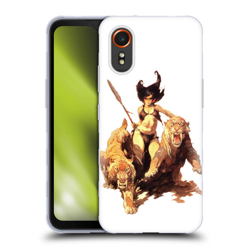 Frank Frazetta Fantasy The Huntress Soft Gel Case for Samsung Galaxy Xcover7 5G