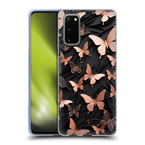 Haroulita Fancy Pattern Butterfly Soft Gel Case for Samsung Galaxy S20 / S20 5G