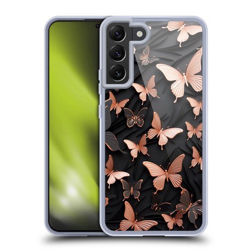 Haroulita Fancy Pattern Butterfly Soft Gel Case for Samsung Galaxy S22+ 5G