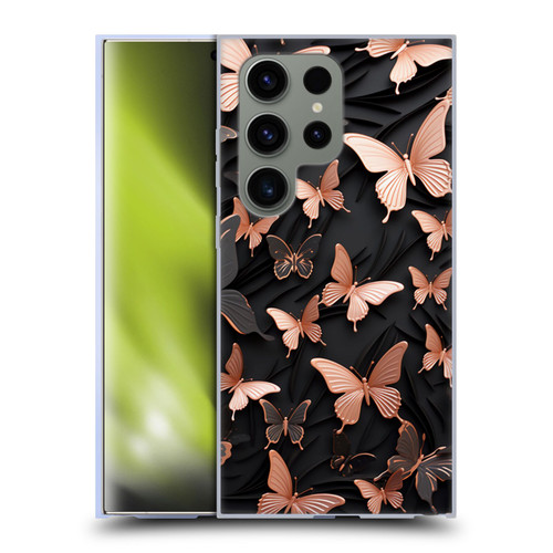 Haroulita Fancy Pattern Butterfly Soft Gel Case for Samsung Galaxy S24 Ultra 5G