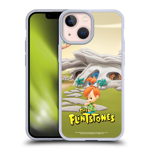 The Flintstones Characters Pebbles Flintstones Soft Gel Case for Apple iPhone 13 Mini