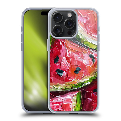 Haroulita Fruit Pattern Watermelon Soft Gel Case for Apple iPhone 15 Pro Max