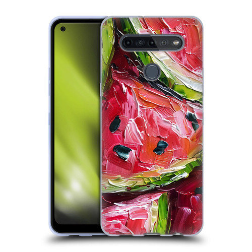 Haroulita Fruit Pattern Watermelon Soft Gel Case for LG K51S