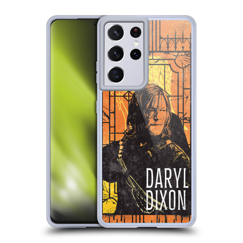 The Walking Dead: Daryl Dixon Graphics Character Art Soft Gel Case for Samsung Galaxy S21 Ultra 5G