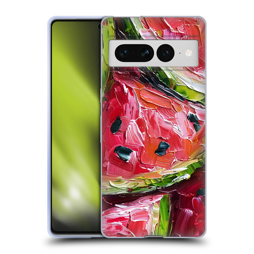 Haroulita Fruit Pattern Watermelon Soft Gel Case for Google Pixel 7 Pro